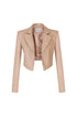 Vegan Leather Fit Short Jacket